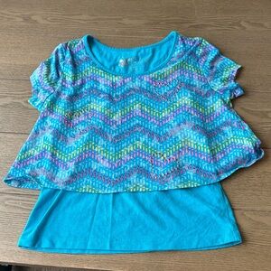 Colorful Chevron Short Sleeve Tee for Kids